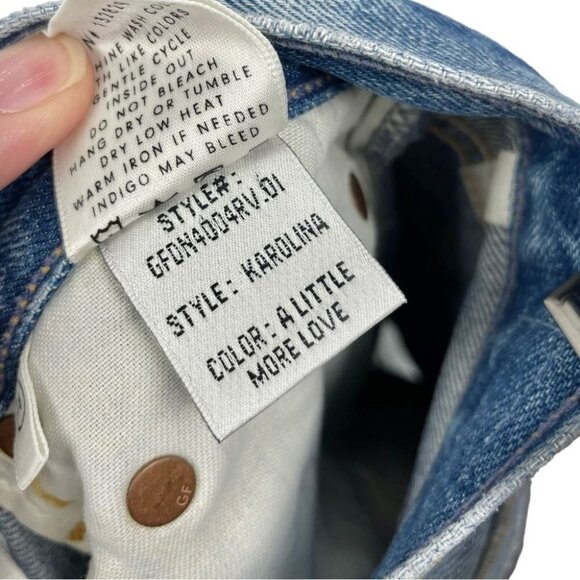 NEW GRLFRND Karolina Jeans in A Little More Love Wash Size 26🎁 - Picture 5 of 6